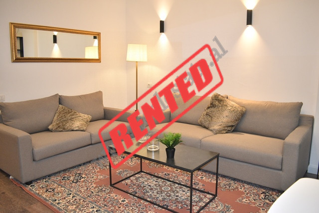 One bedroom apartment for rent in Abdulla Keta Street in Tirana, Albania.
It is positioned on the f